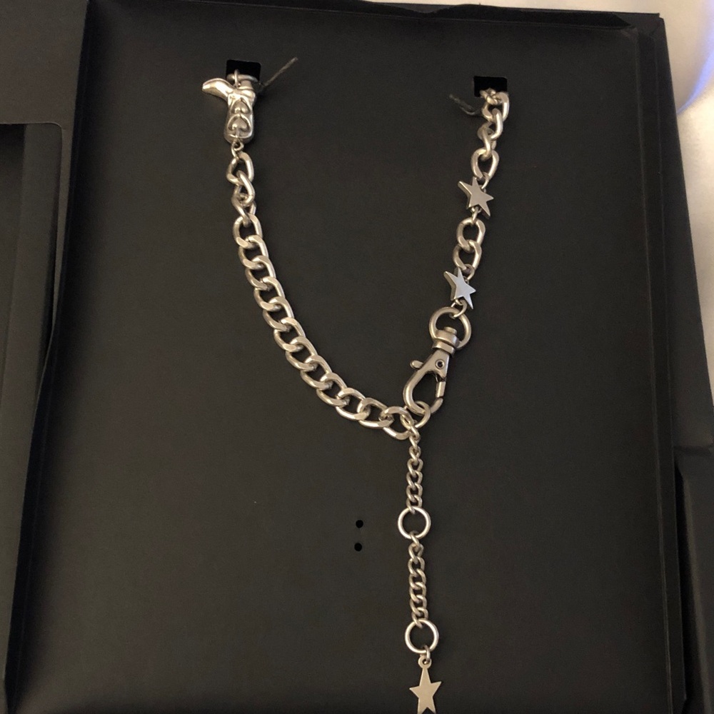 Zara x TwoJeys Silver Tone Horse Charm Necklace Star & Boot Accents OS NWT - Picture 12 of 16